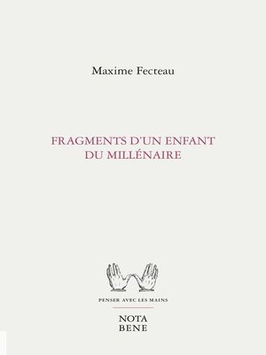 cover image of Fragments d'un enfant du millénaire